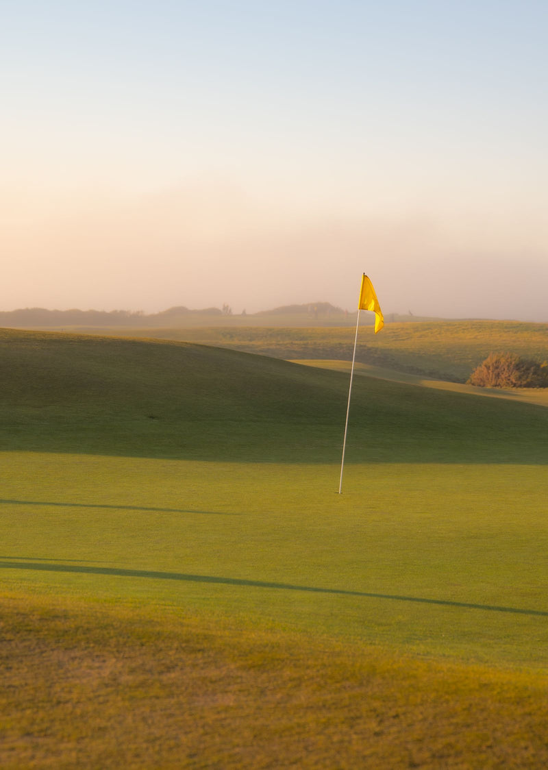 A fairway at golden hour